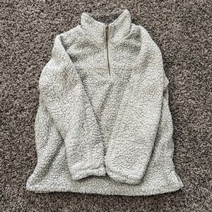 Altar’d State Grey Sherpa Pullover size S
